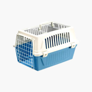 Two Door Top Load Plastic Kennel & Pet Carrier, Blue 19